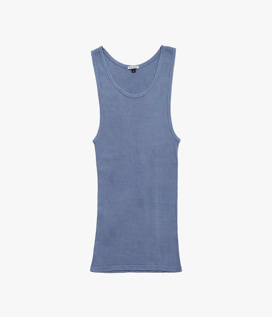 WYTHE ''TUBLAR RIBKNIT TANKTOP'' (INDIGO)