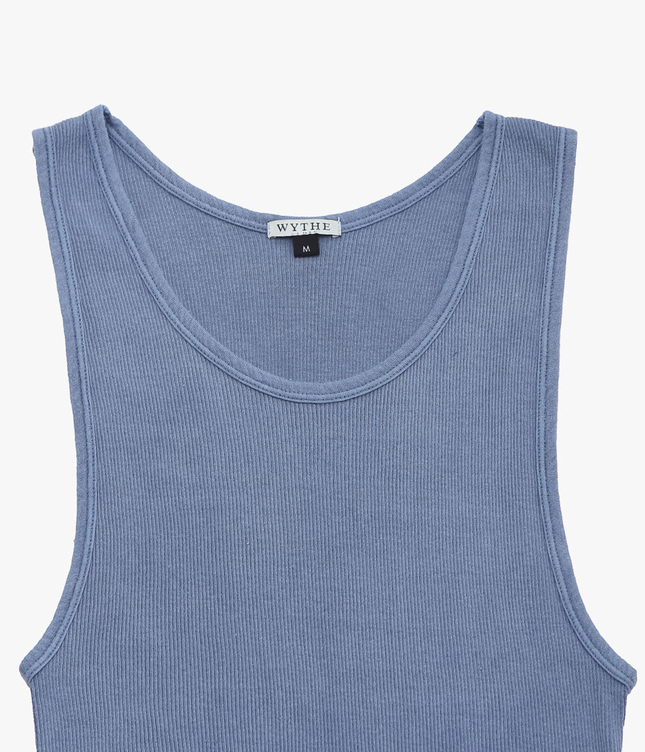 WYTHE ''TUBLAR RIBKNIT TANKTOP'' (INDIGO)