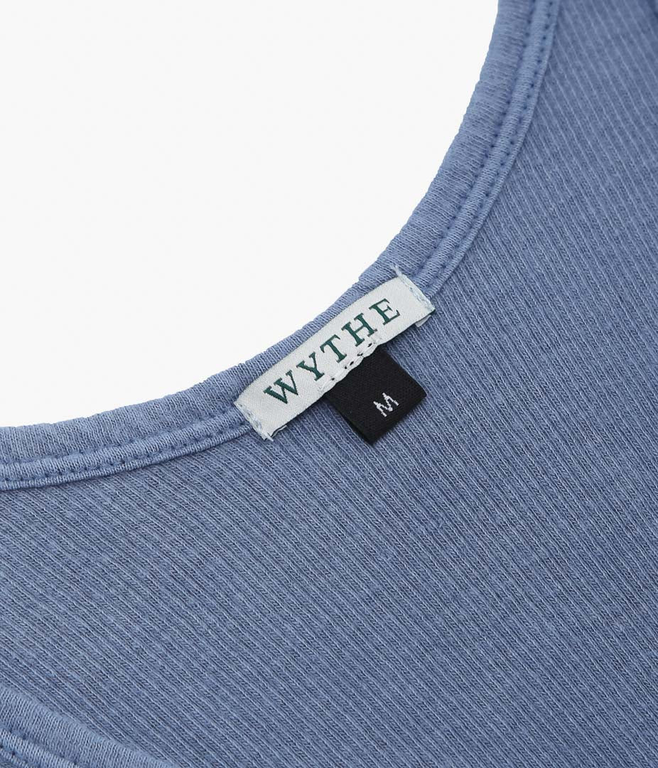 WYTHE ''TUBLAR RIBKNIT TANKTOP'' (INDIGO)