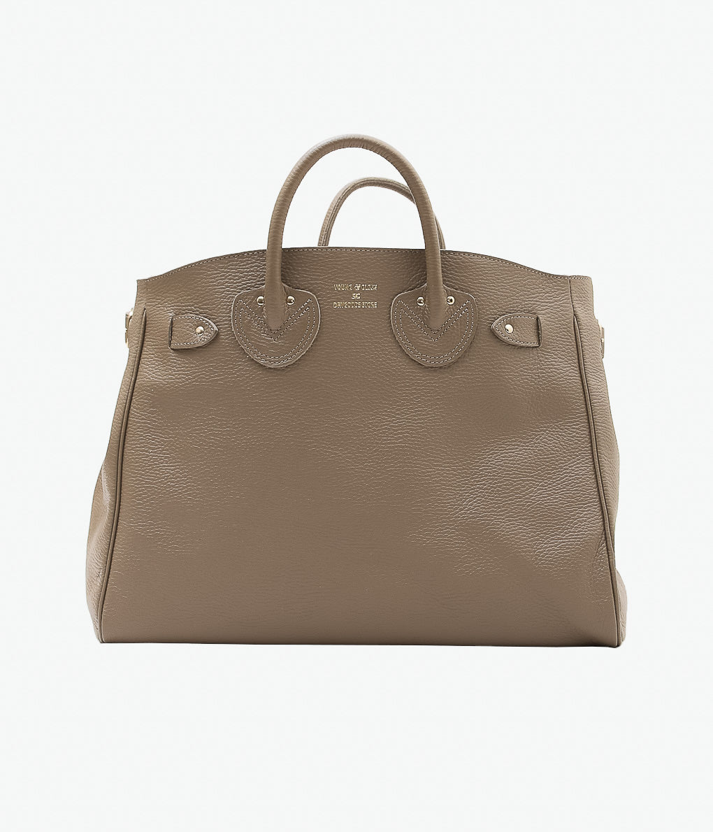 YOUNG&OLSEN THE DRYGOODS STORE ''EMBOSSED LEATHER BELTED TOTE M