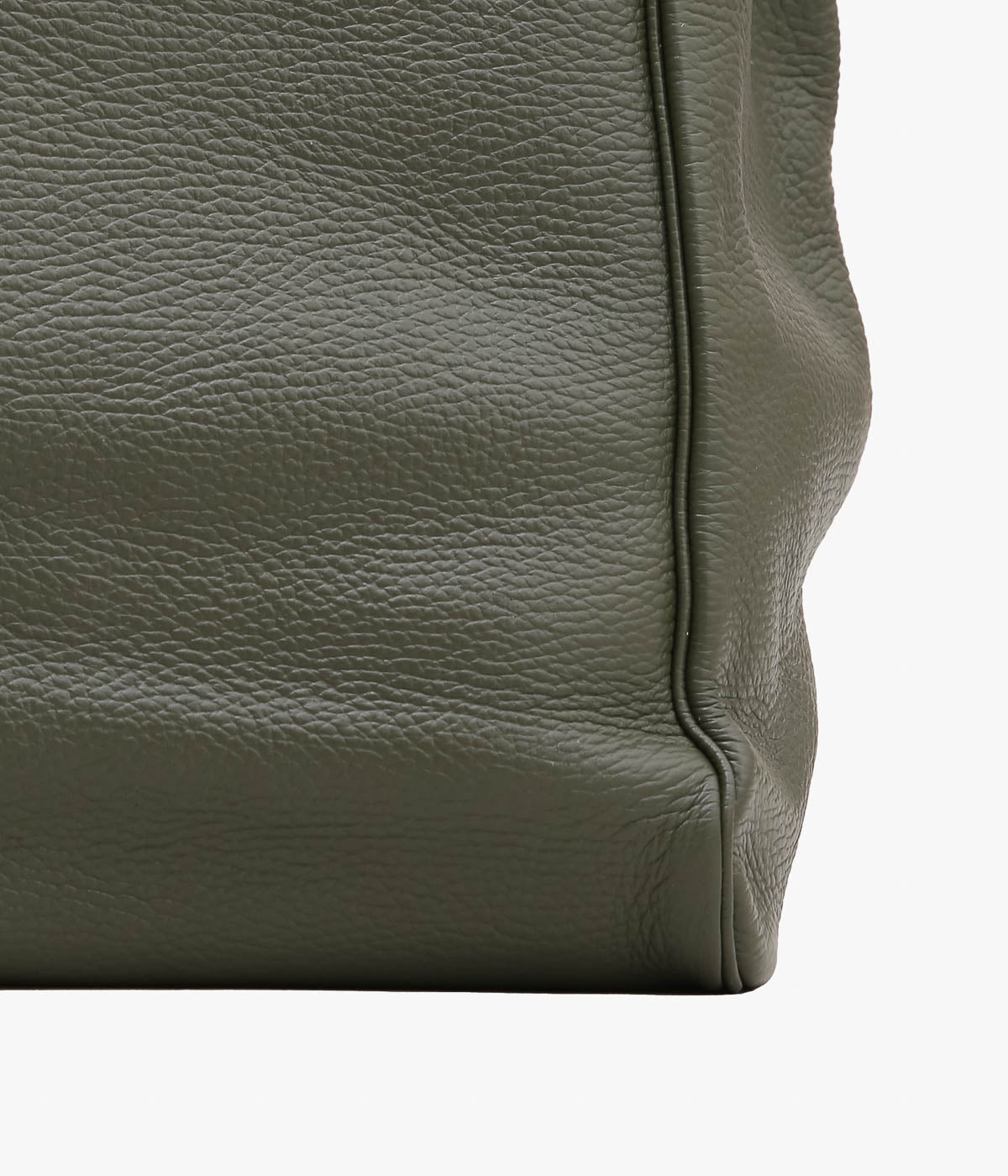 YOUNG&OLSEN THE DRYGOODS STORE ''EMBOSSED LEATHER BELTED TOTE M'' (KHAKI)