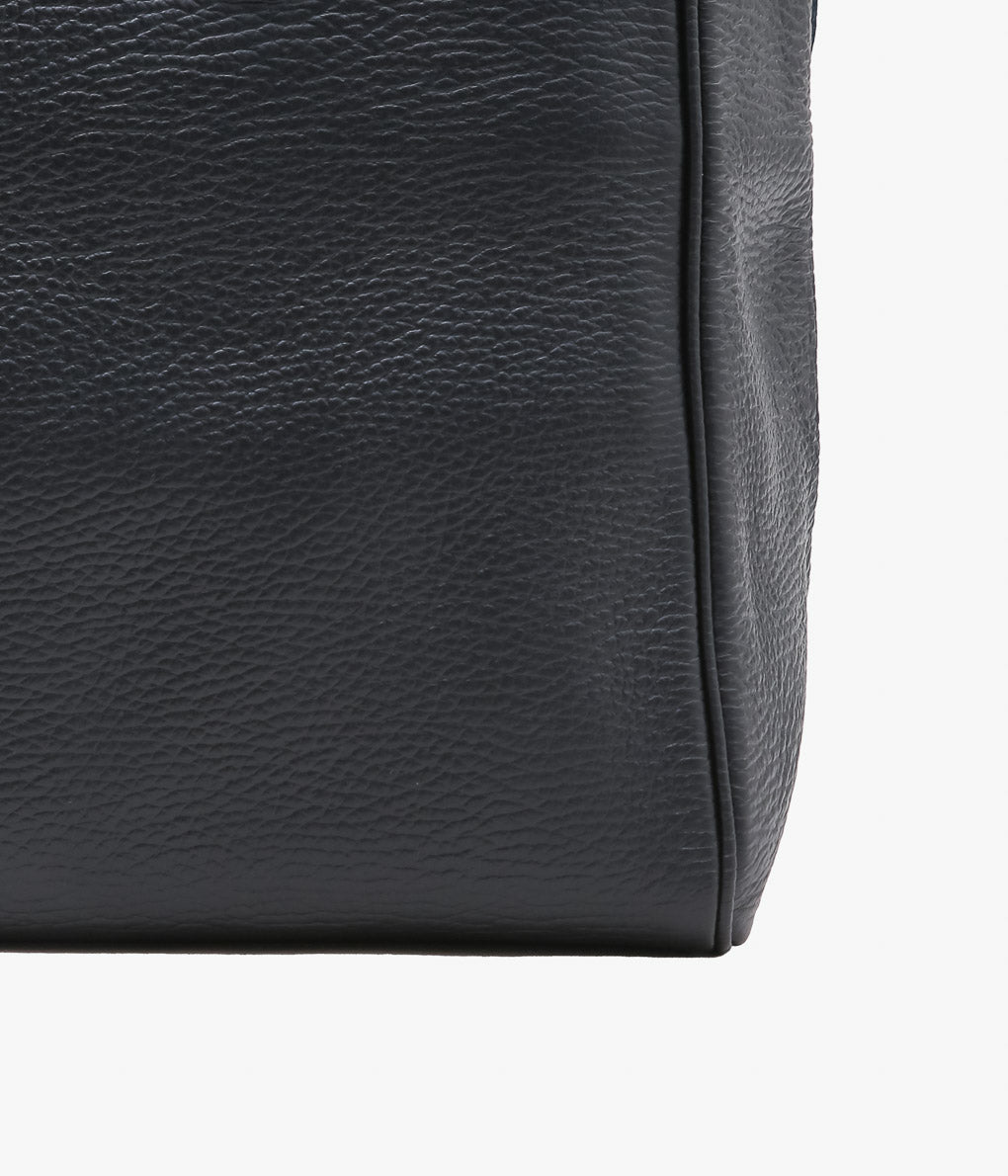 YOUNG&OLSEN THE DRYGOODS STORE ''EMBOSSED LEATHER BELTED TOTE S'' (BLACK)