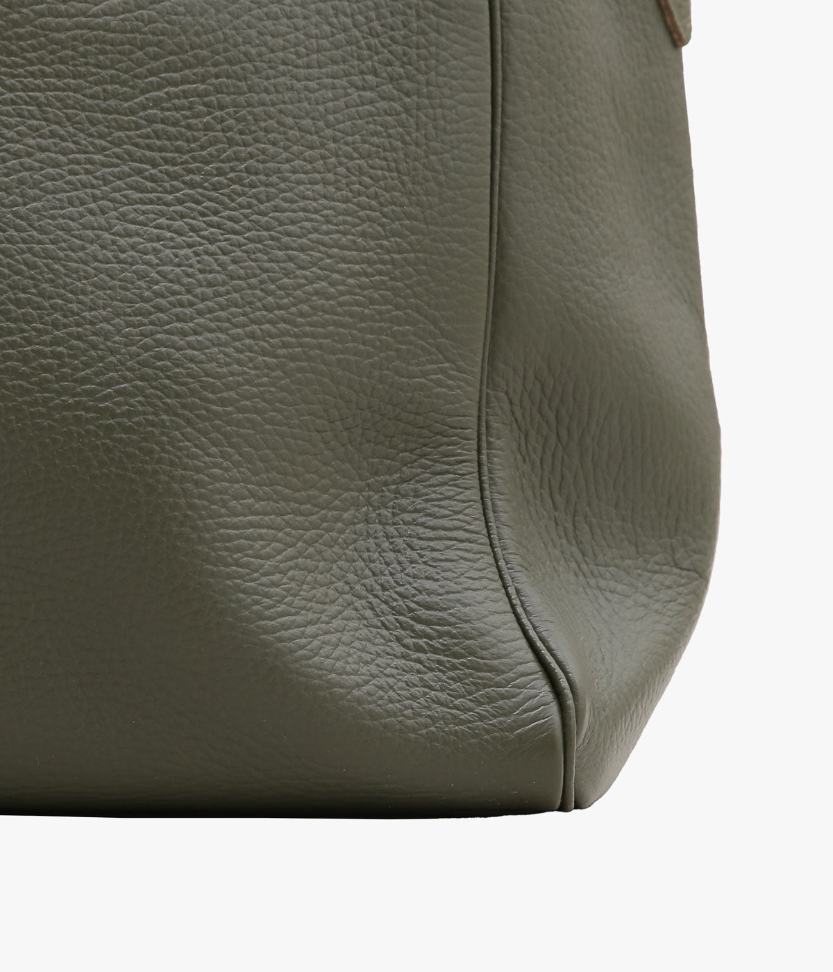 YOUNG&OLSEN THE DRYGOODS STORE ''EMBOSSED LEATHER BELTED TOTE S'' (KHAKI)