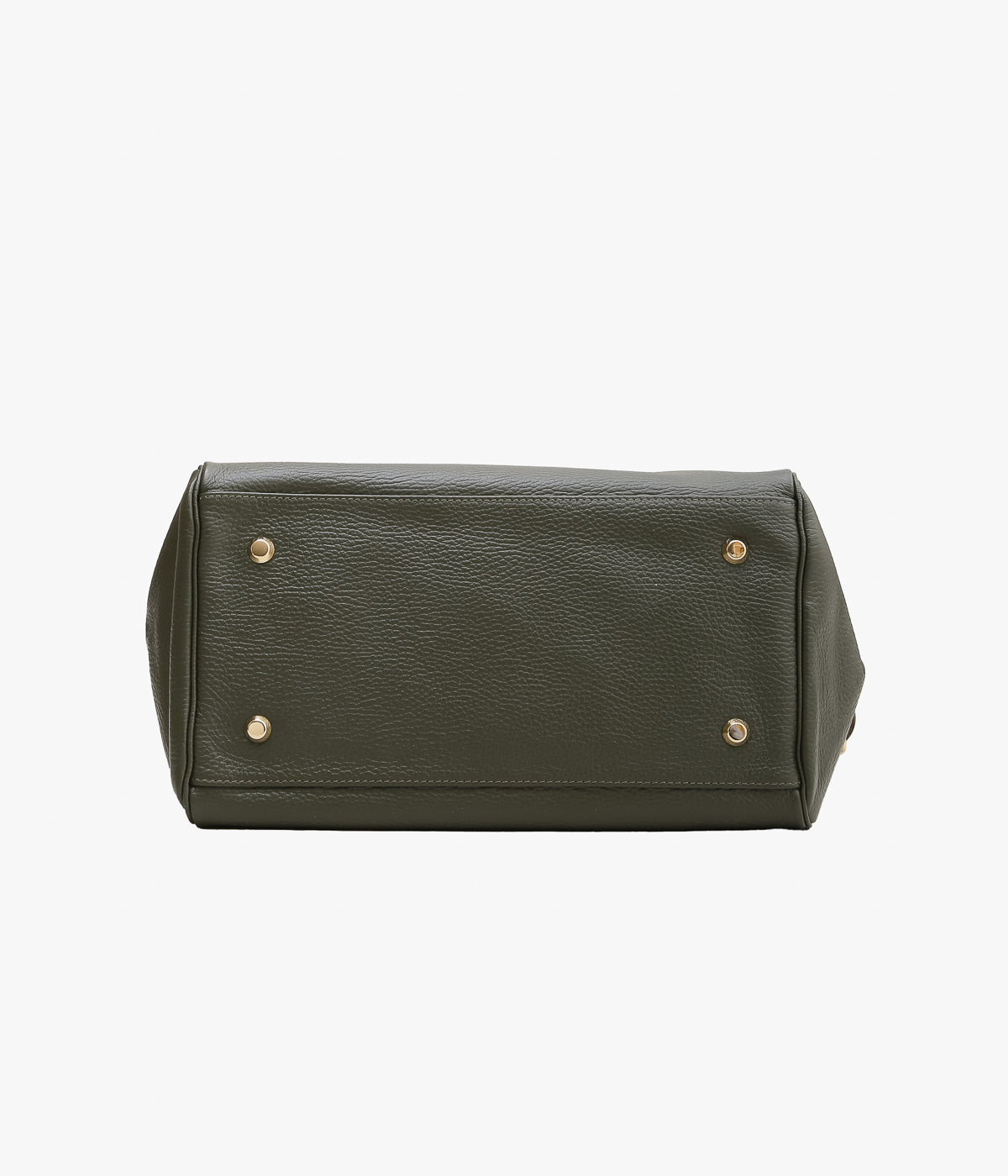 YOUNG&OLSEN THE DRYGOODS STORE ''EMBOSSED LEATHER BELTED TOTE S'' (KHAKI)