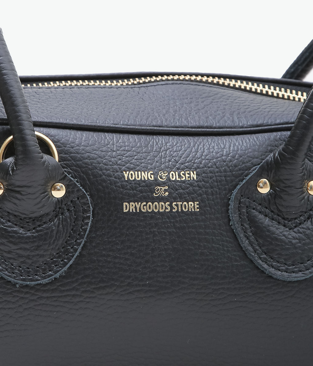 YOUNG&OLSEN THE DRYGOODS STORE ''EMBOSSED LEATHER STUDENT S'' (BLACK)