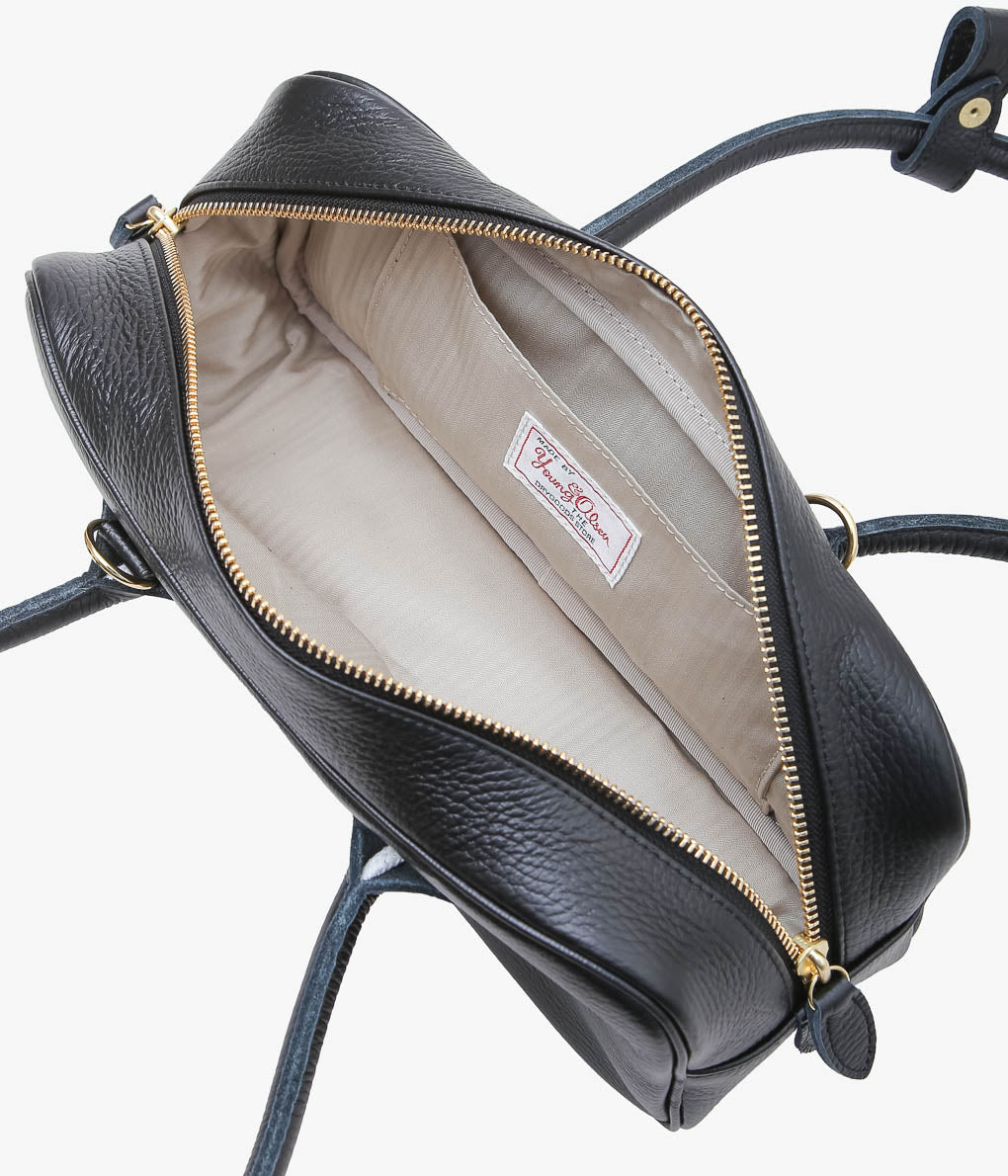 YOUNG&OLSEN THE DRYGOODS STORE ''EMBOSSED LEATHER STUDENT S'' (BLACK)