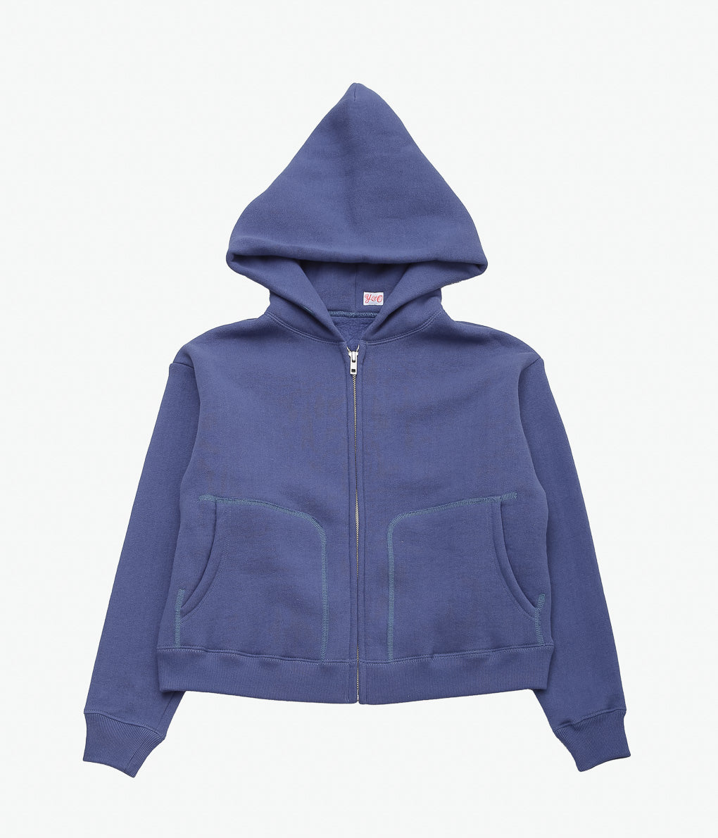 YOUNG&OLSEN THE DRYGOODS STORE ''GOOD OLD SWEAT ZIP PARKA'' (VTG BLUE)