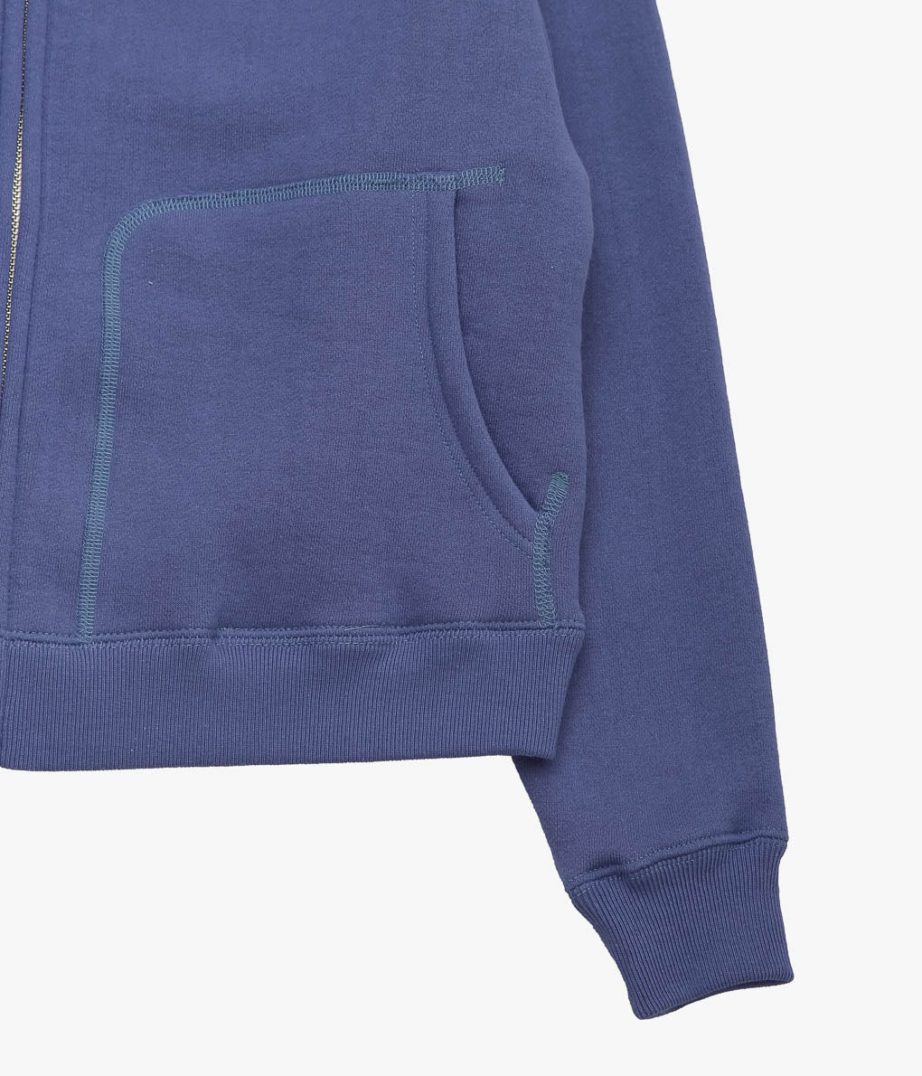 YOUNG&OLSEN THE DRYGOODS STORE ''GOOD OLD SWEAT ZIP PARKA'' (VTG BLUE)