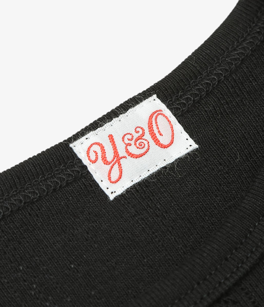 YOUNG&OLSEN THE DRYGOODS STORE ''PINHOLE RIB CREWNECK LS'' (BLACK)