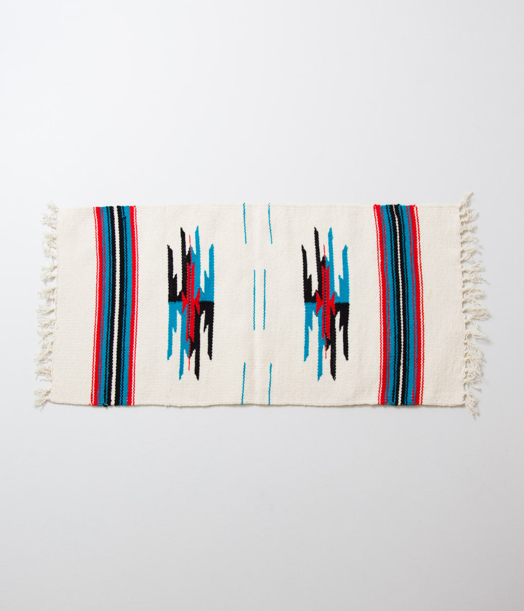 VINTAGE FABRIC "60'S CHIMAYO RUG RECTANGLE"(WHITE)