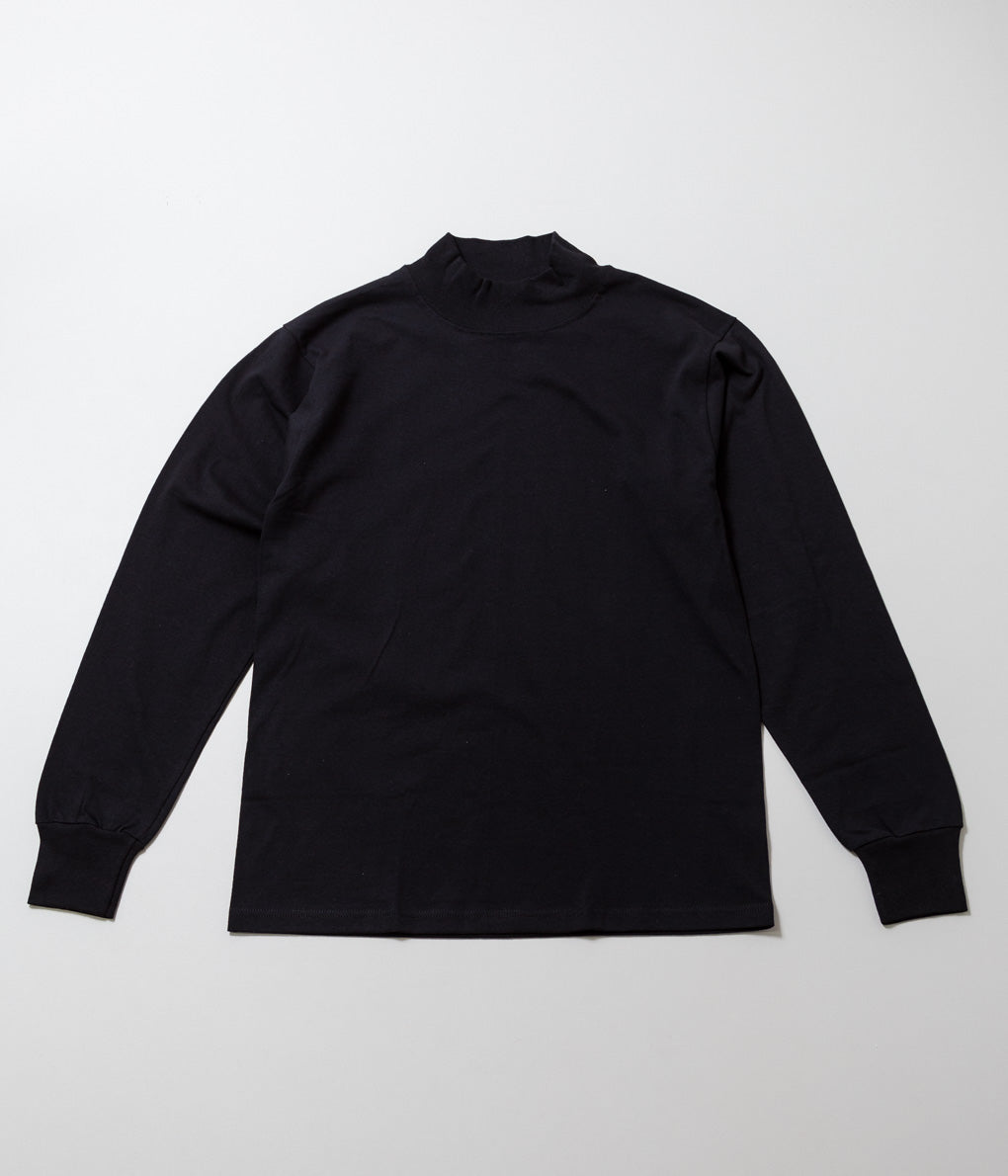 LIFEWEAR ''MOCK NECK L/S TEE'' (BLACK)