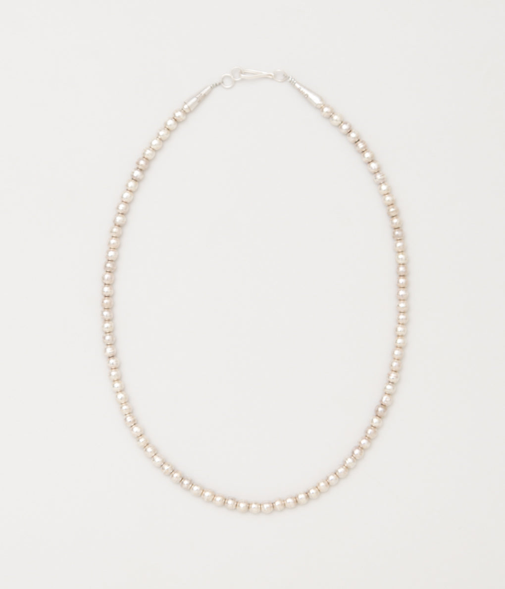 ERICKA NICOLAS BEGAY "NAVAJO PEARL 5mm 45cm"(SILVER)