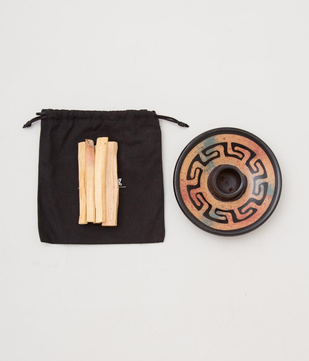 LUNA SUNDARA "PALO SANTO HOLDER WITH 5 STICKS"(STAR)