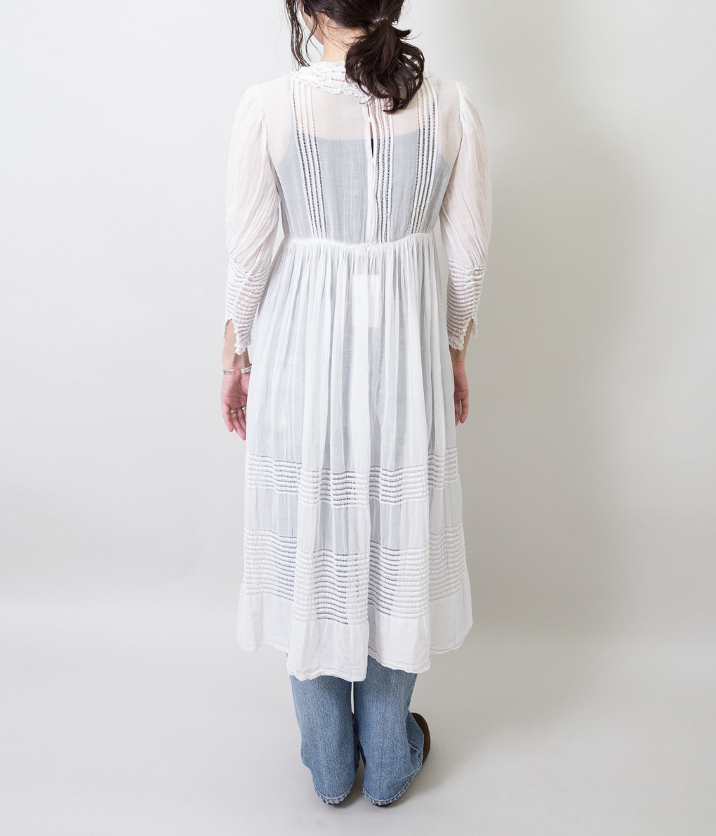 VINTAGE "20'S EURO LACE DRESS"(WHITE)