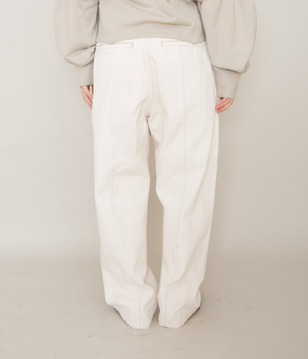 NOMAT "HIGH WAIST PANTS"(WHITE PAINT)