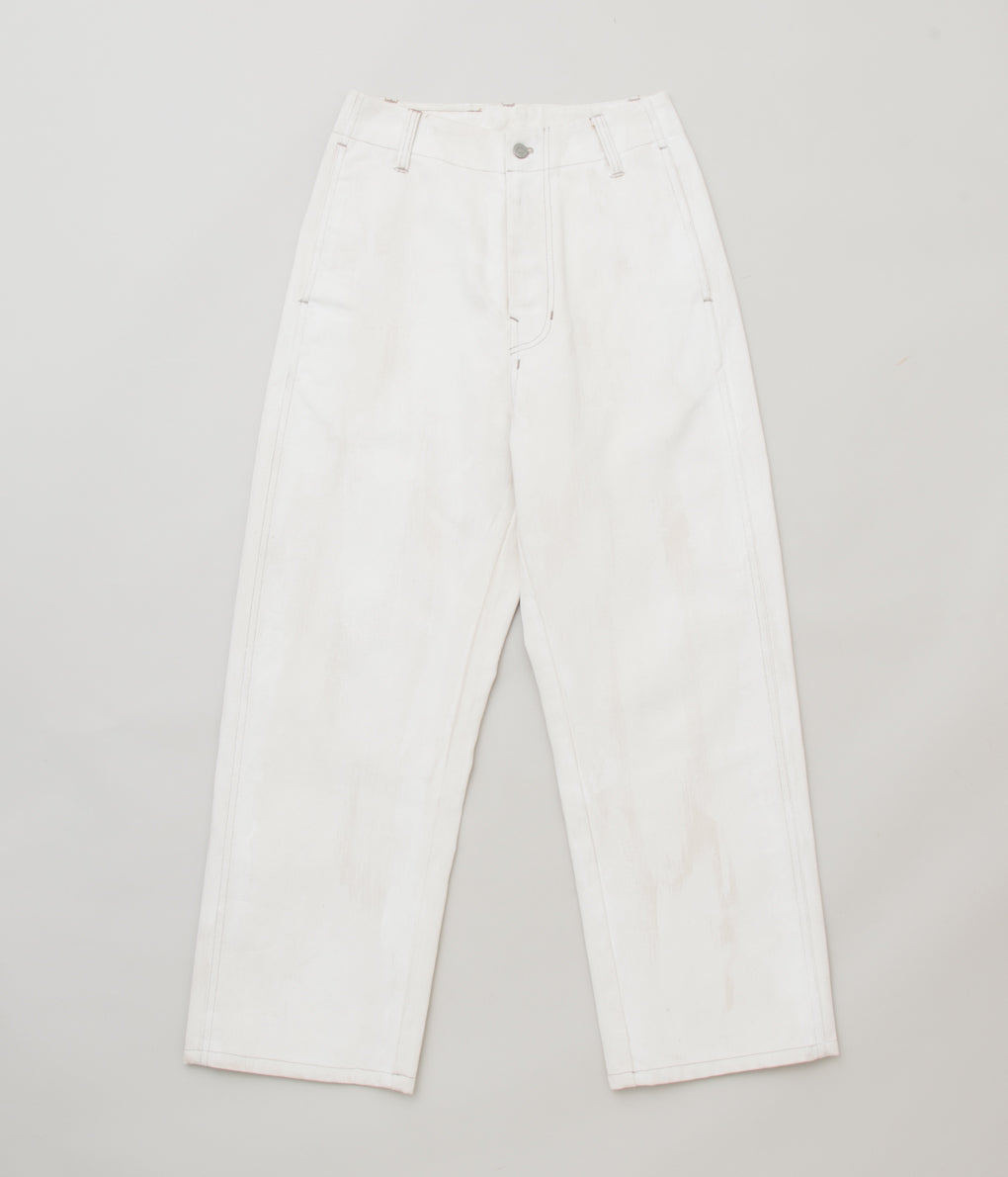 NOMAT "HIGH WAIST PANTS"(WHITE PAINT)