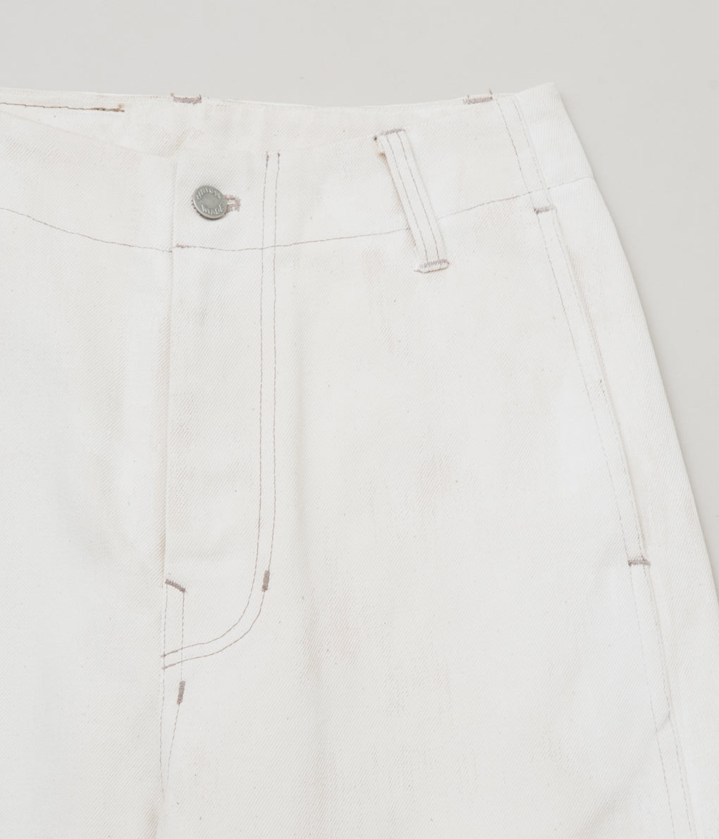 NOMAT "HIGH WAIST PANTS"(WHITE PAINT)