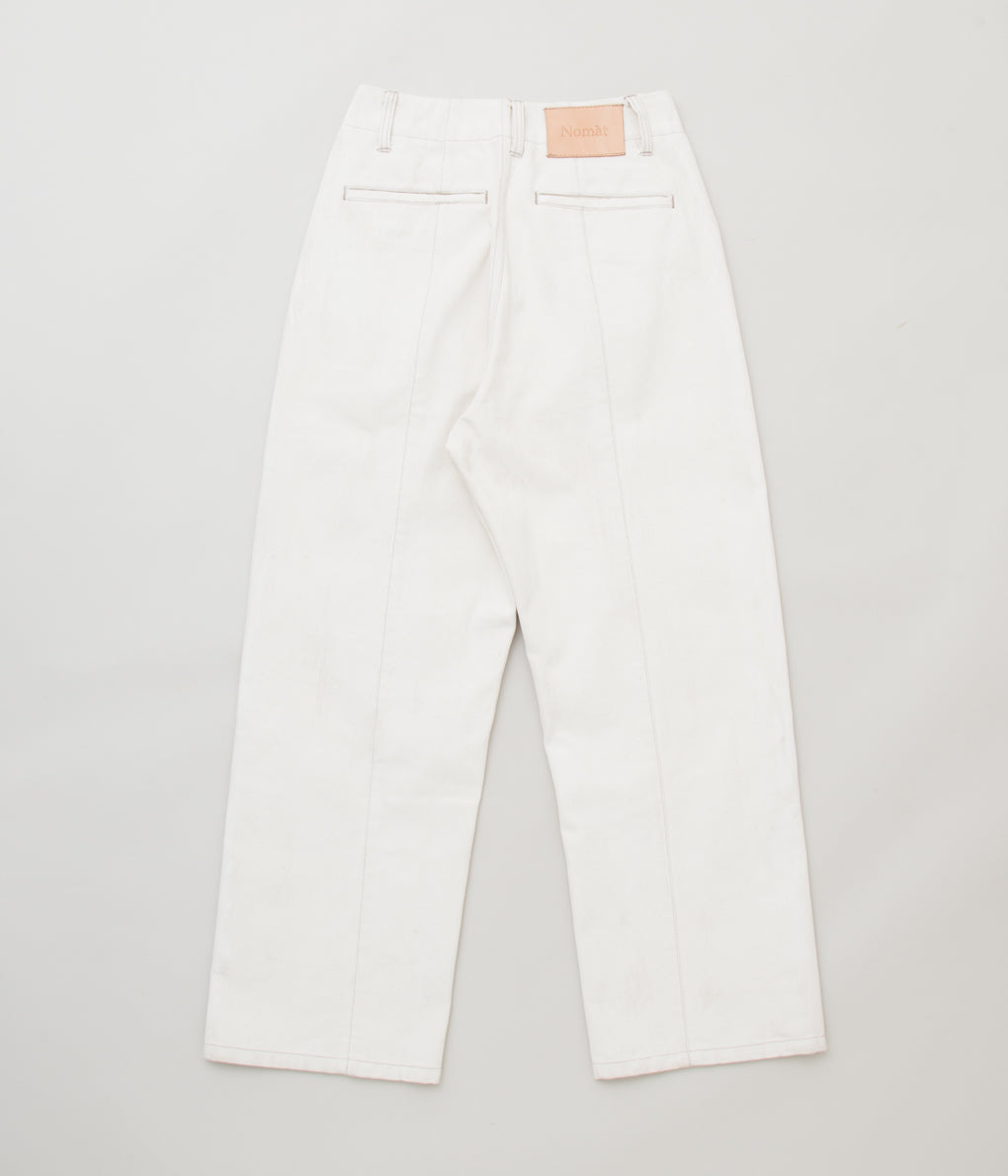 NOMAT "HIGH WAIST PANTS"(WHITE PAINT)