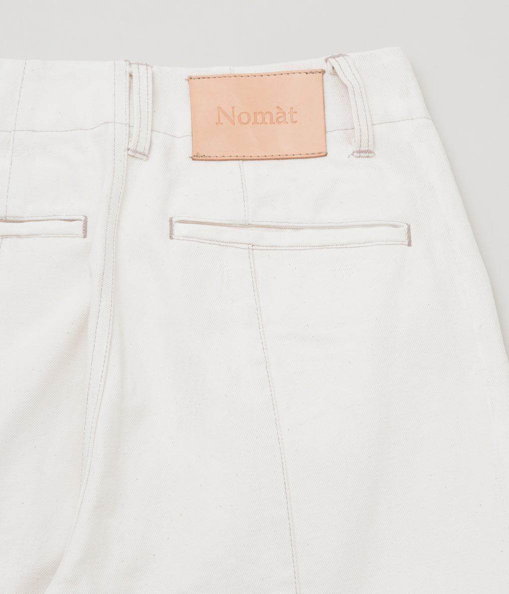 NOMAT "HIGH WAIST PANTS"(WHITE PAINT)