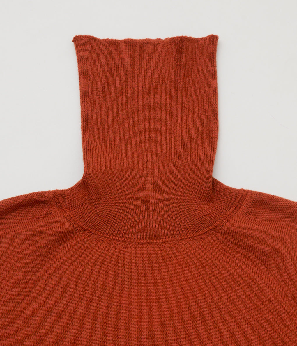 USONIAN SPORTSWEAR "ARLO TURTLE NECK SWEATER"(OCHRE)