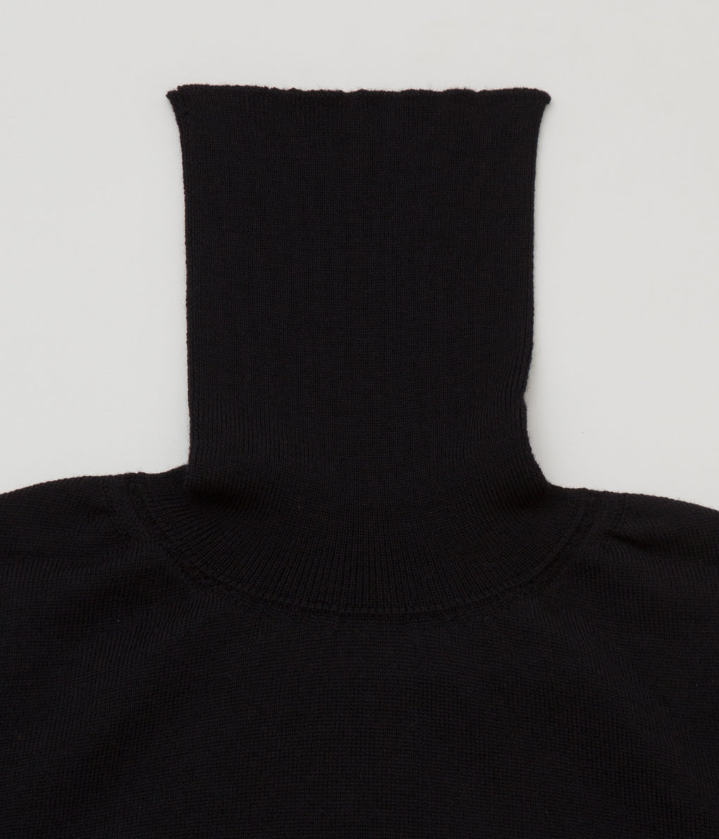 USONIAN SPORTSWEAR "ARLO TURTLE NECK SWEATER"(BLACK)