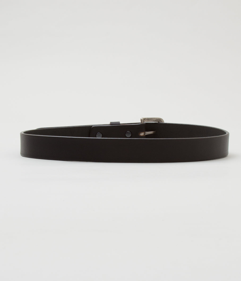 TORY LEATHER "【2145】1-1/4 STRAP BELT"(BLACK×NICKEL)