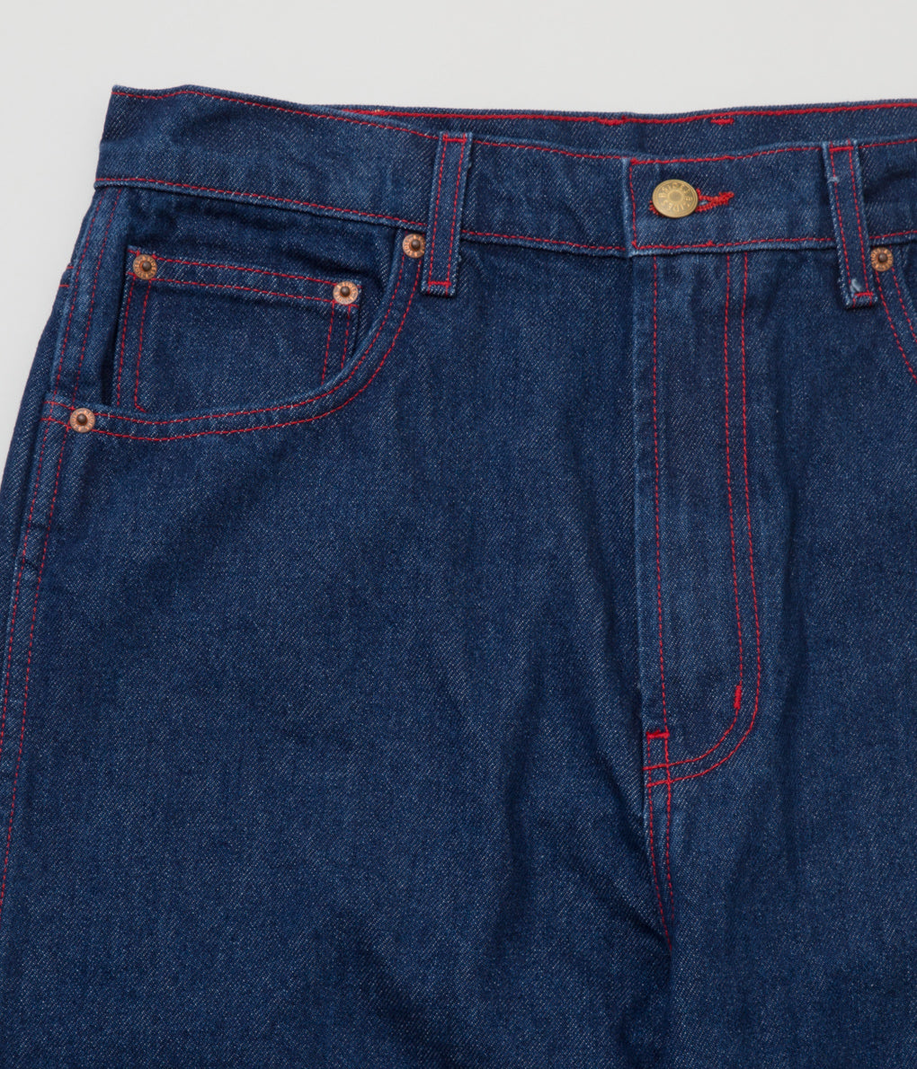 B SIDES JEANS "PLEIN JEAN RED STITCH"(RINSE INDIGO)