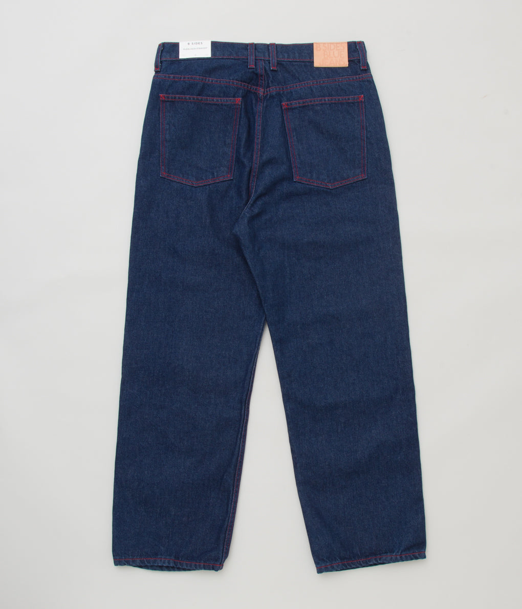 B SIDES JEANS "PLEIN JEAN RED STITCH"(RINSE INDIGO)