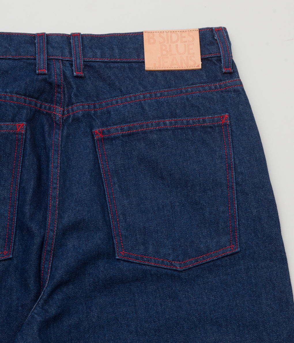 B SIDES JEANS "PLEIN JEAN RED STITCH"(RINSE INDIGO)