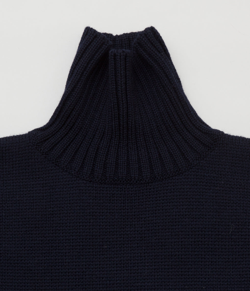 WRIGHT&DOYLE "SUBMARINER ROLL NECK JUMPER"(NAVY)