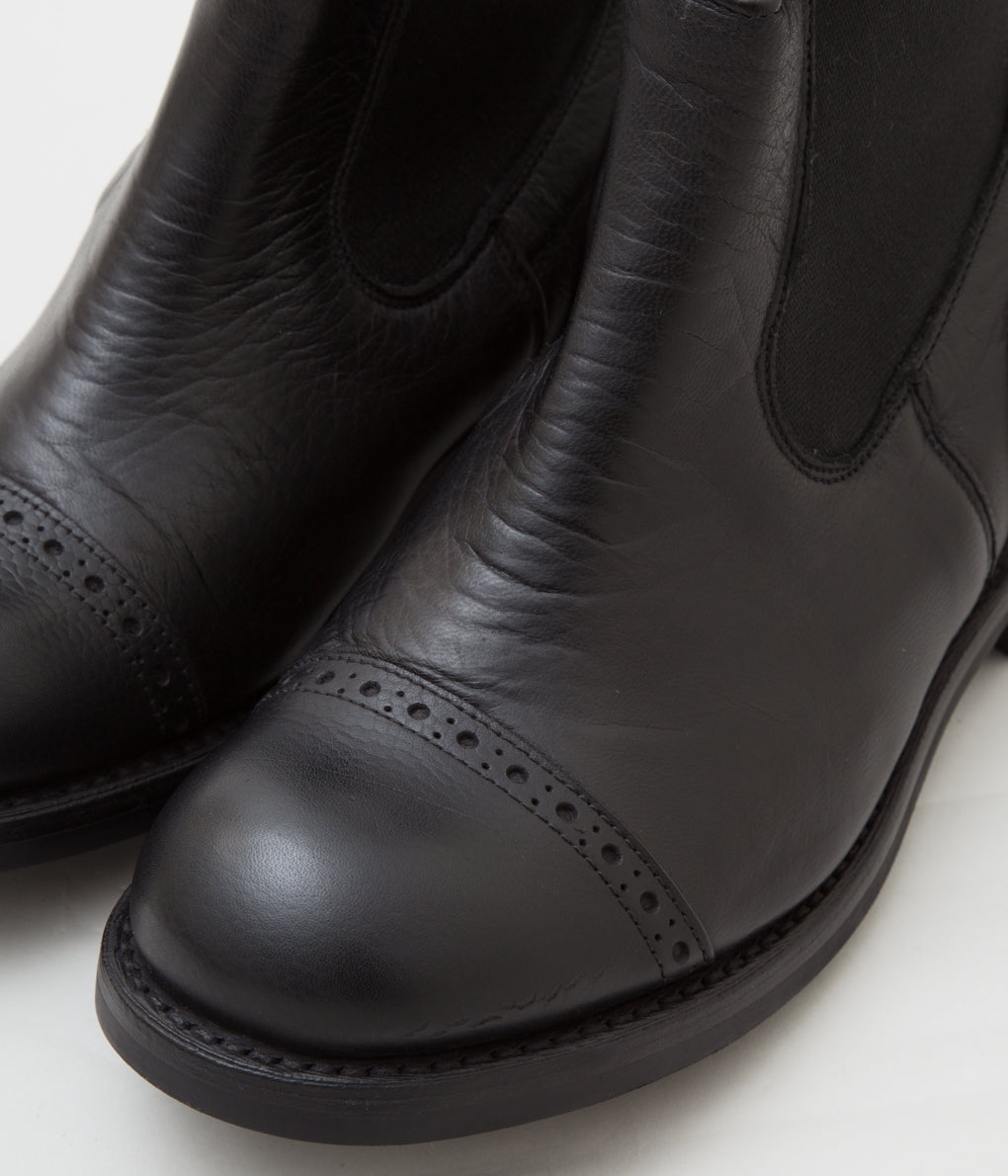 QUILP BY TRICKER'S×MAIDENS SHOP "M7702 CAP TOE SIDE CORE BOOTS"(BLACK)
