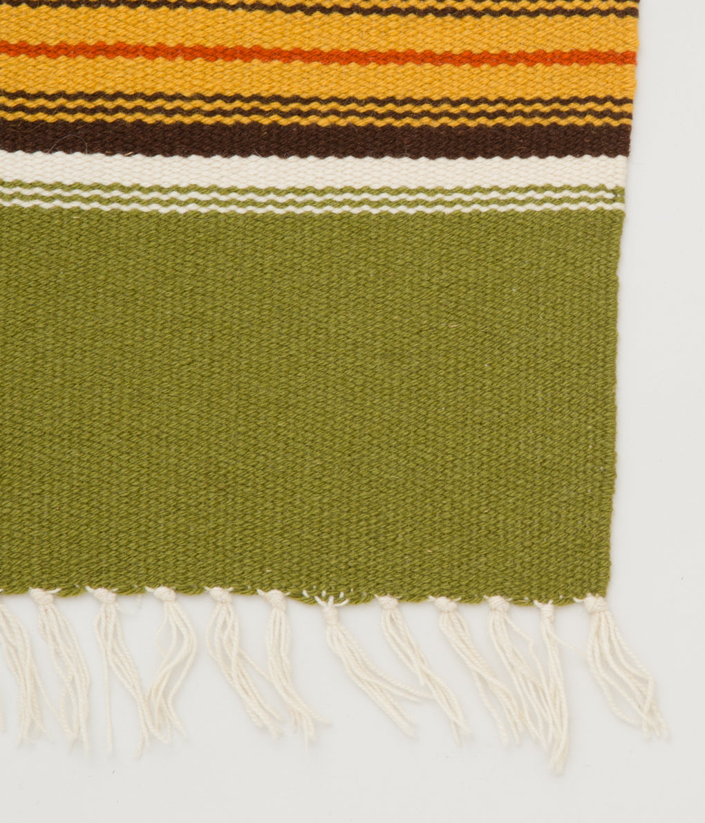 VINTAGE FABRIC "1950's~ CHIMAYO RUG THUNDERBIRD"(LIME GREEN)