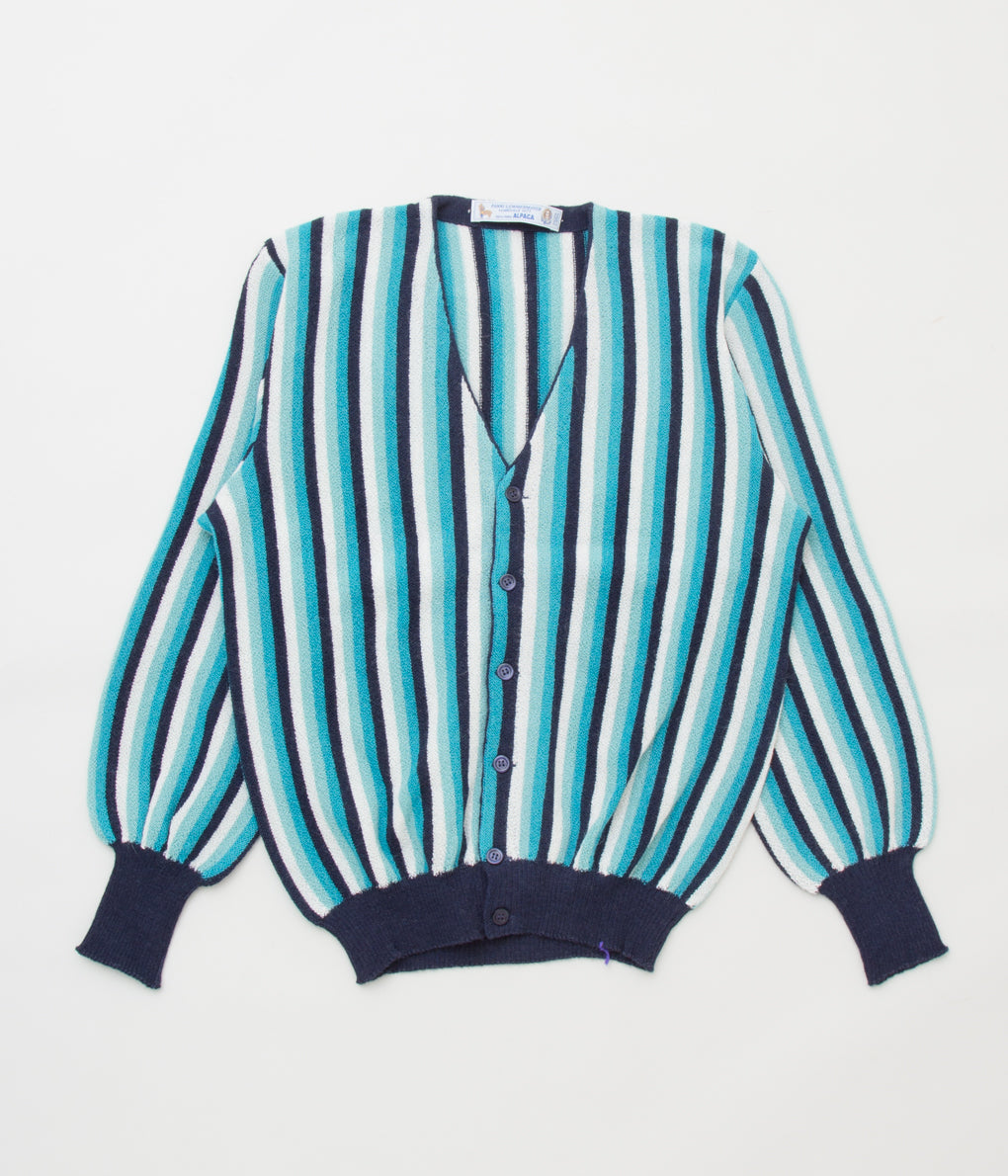 FANNI LEMMERMAYER "ALLOVER STRIPE MENS CARDIGAN 4COL"(NAVY MULTI)