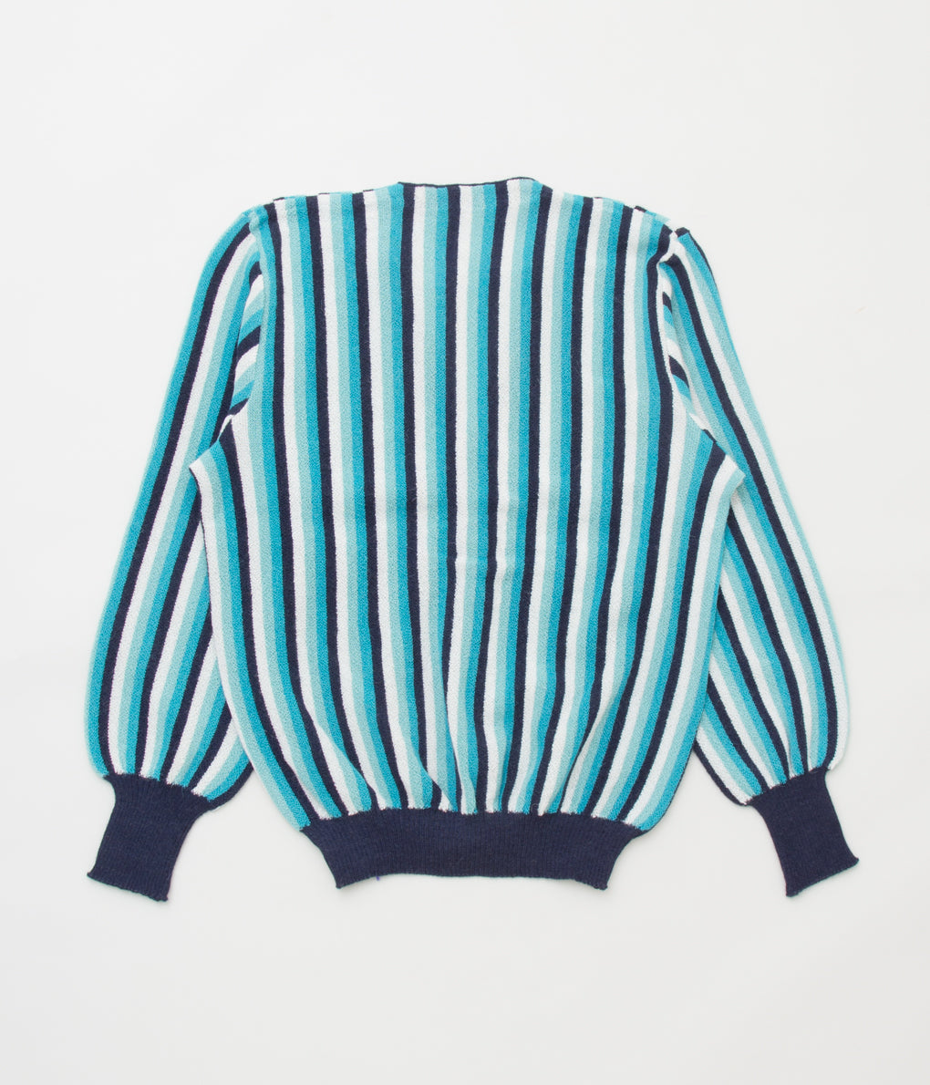 FANNI LEMMERMAYER "ALLOVER STRIPE MENS CARDIGAN 4COL"(NAVY MULTI)