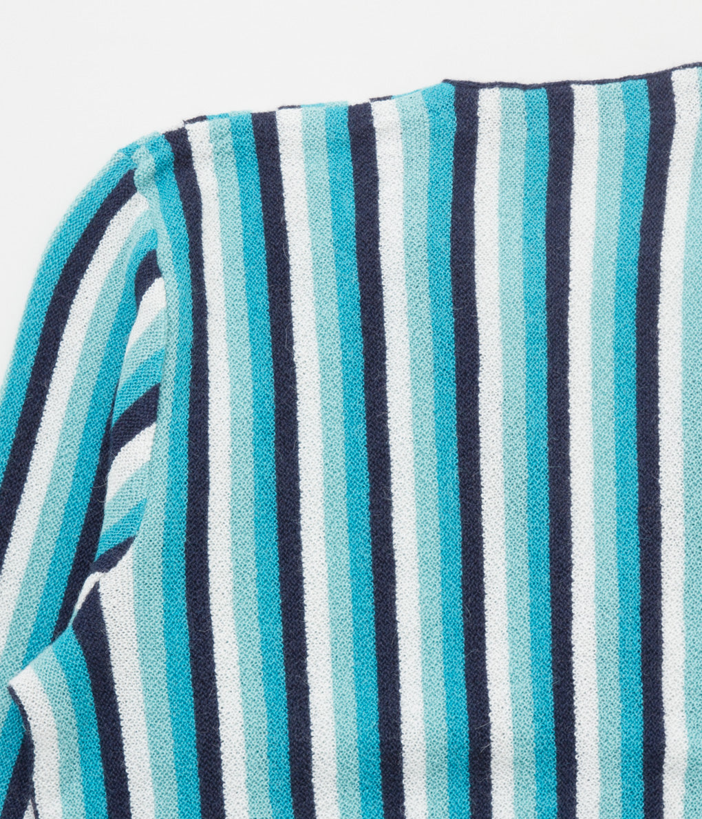 FANNI LEMMERMAYER "ALLOVER STRIPE MENS CARDIGAN 4COL"(NAVY MULTI)