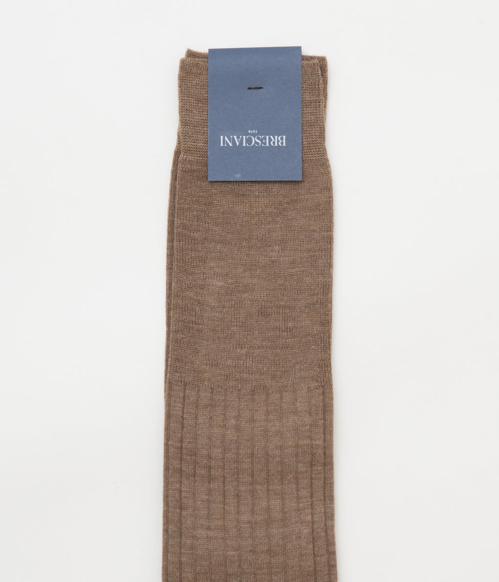 BRESCIANI "RIB SOLID LONG HOSE"(MIX BROWN)