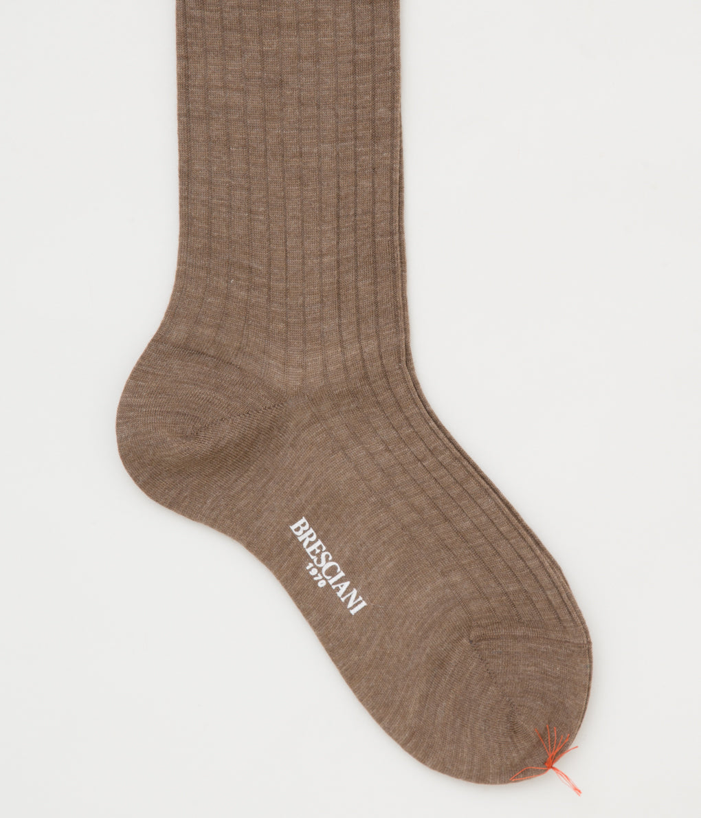 BRESCIANI "RIB SOLID LONG HOSE"(MIX BROWN)