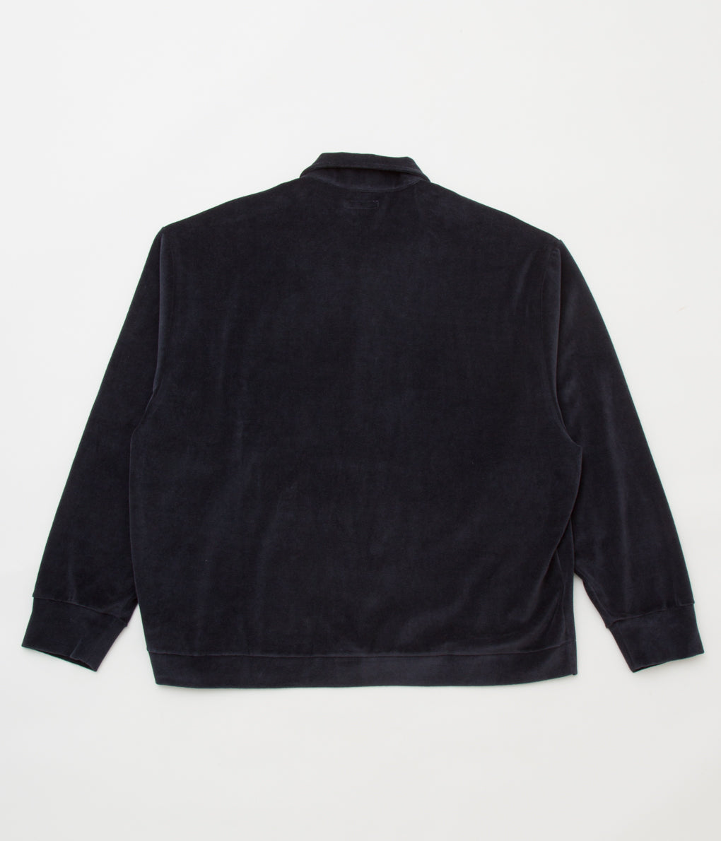 LADY WHITE CO. "VELOUR CARDIGAN"(MIDNIGHT NAVY)