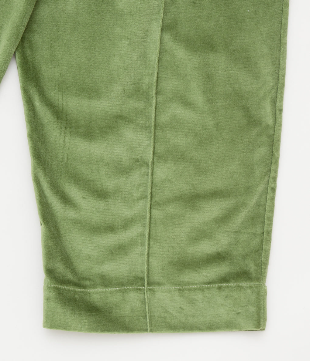 CAWLEY "UNISEX TROUSER"(GREEN VELVET)