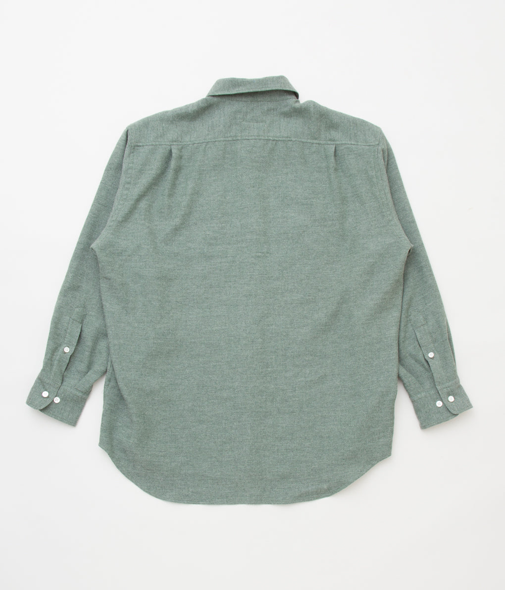 I AM DORK "CASHMERE LINEN LONG SLEEVE SHIRT"(GREEN)