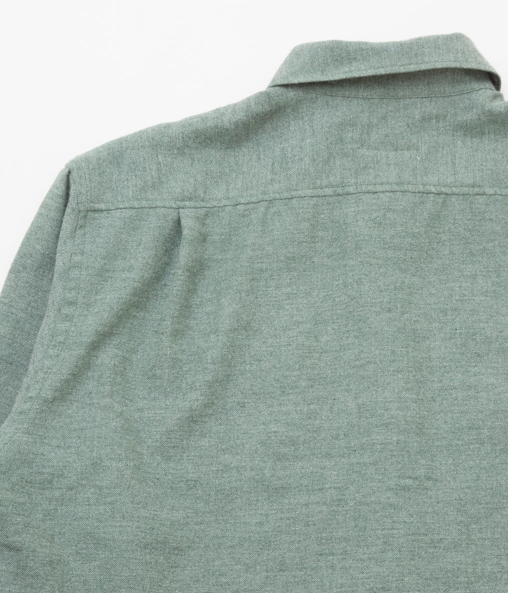 I AM DORK "CASHMERE LINEN LONG SLEEVE SHIRT"(GREEN)