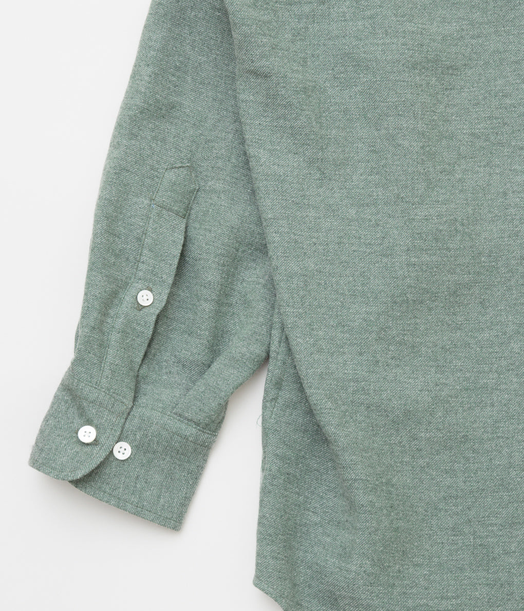 I AM DORK "CASHMERE LINEN LONG SLEEVE SHIRT"(GREEN)