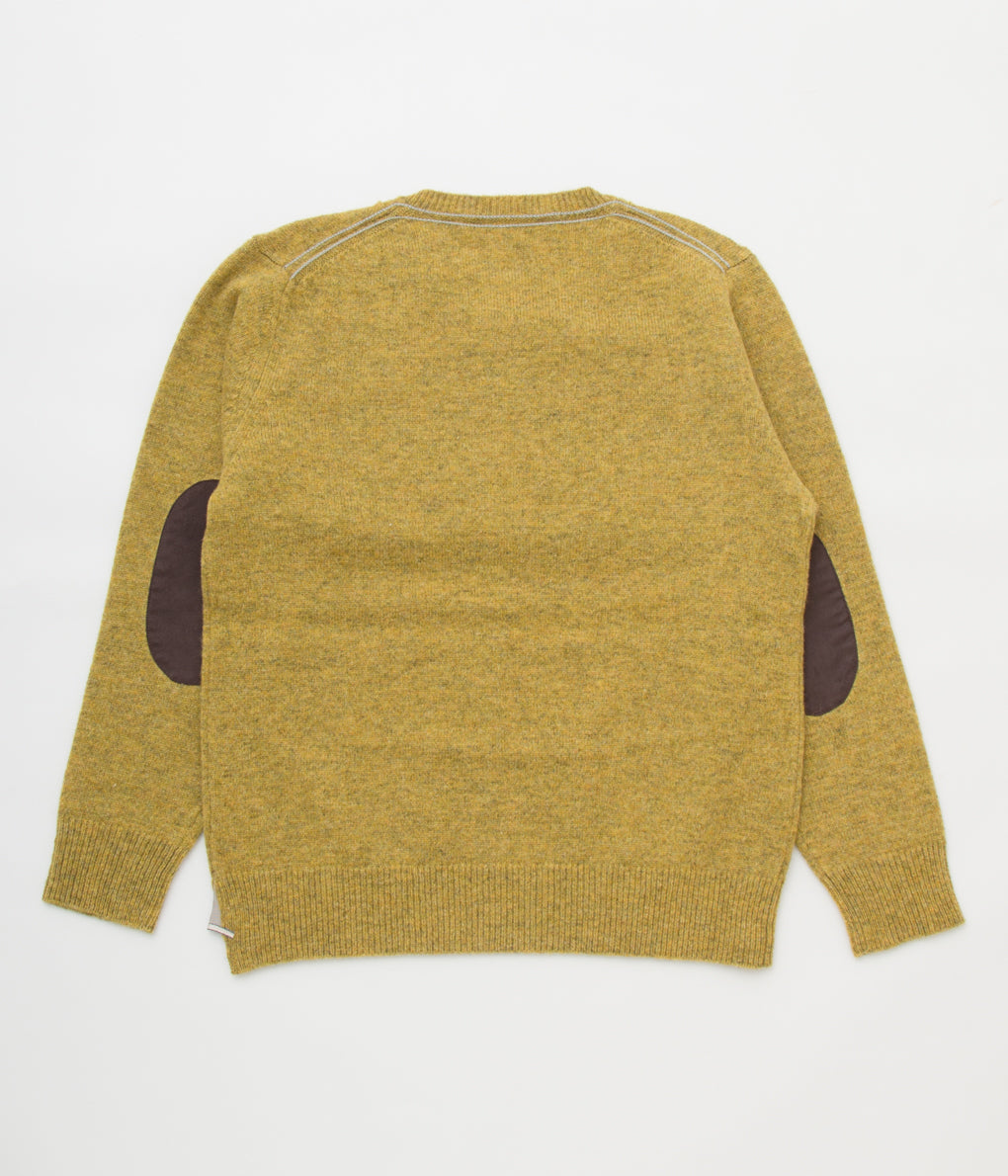 ANSNAM "CREWNECK KNIT with PATCH"(ONION)