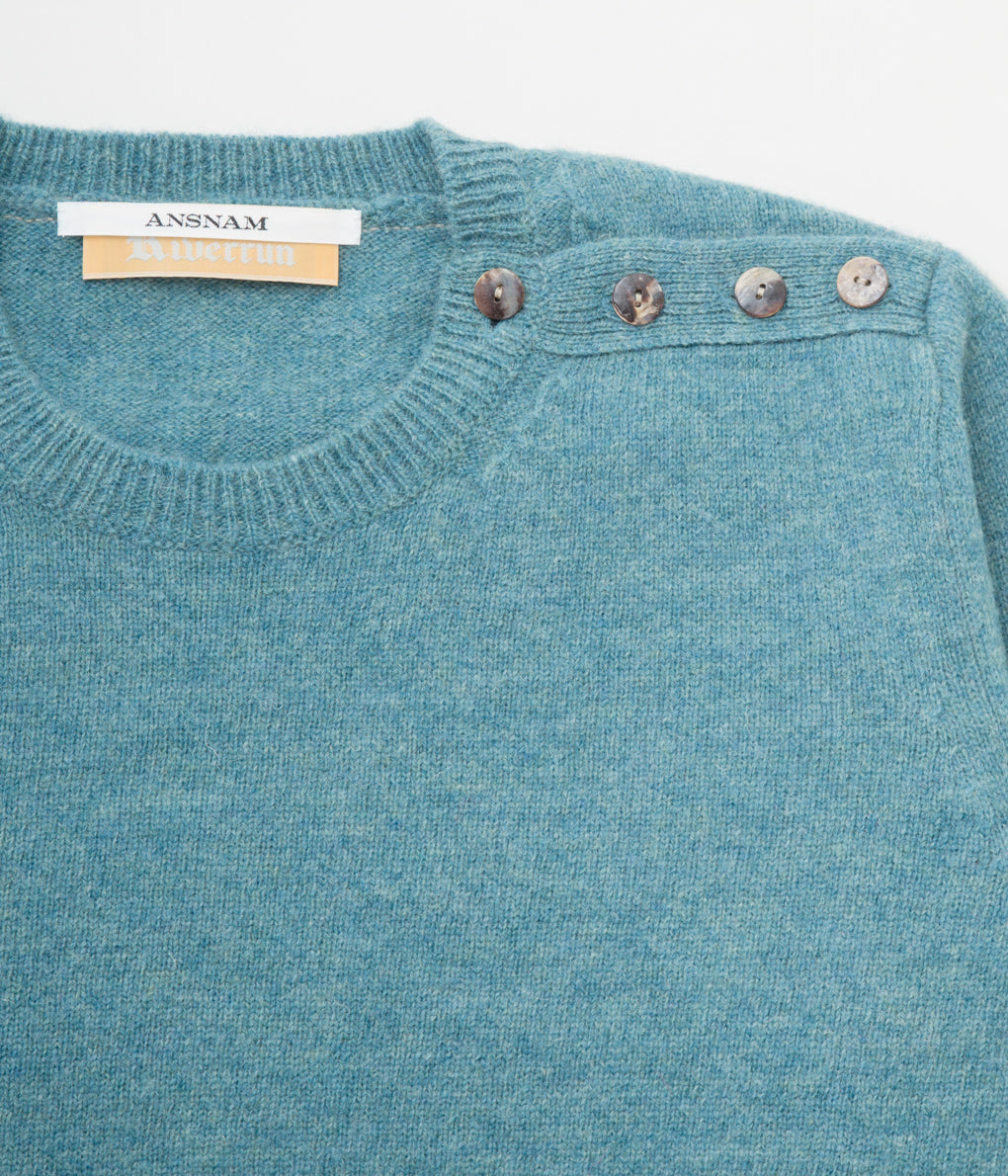 ANSNAM "CREWNECK KNIT with PATCH"(OASIS)
