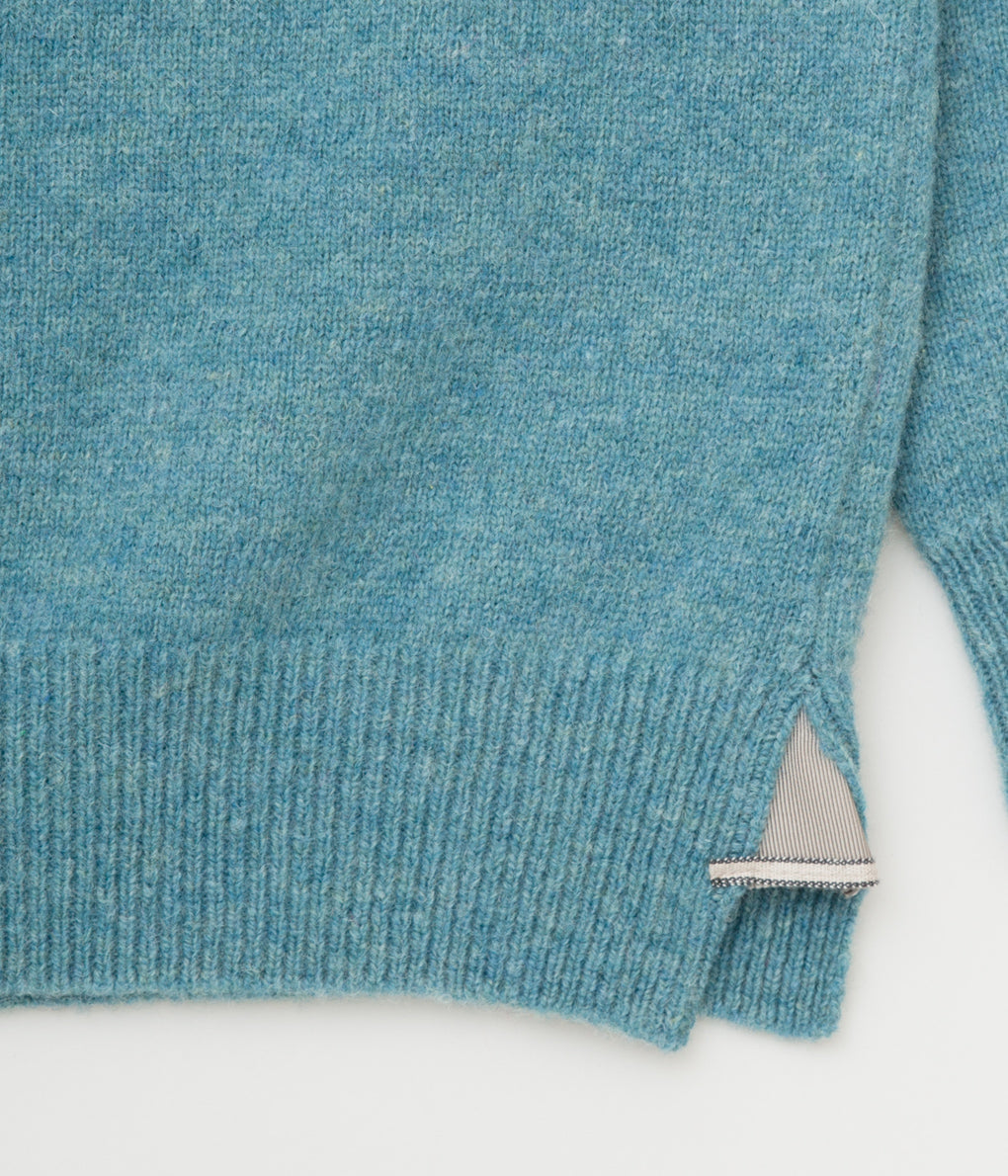 ANSNAM "CREWNECK KNIT with PATCH"(OASIS)