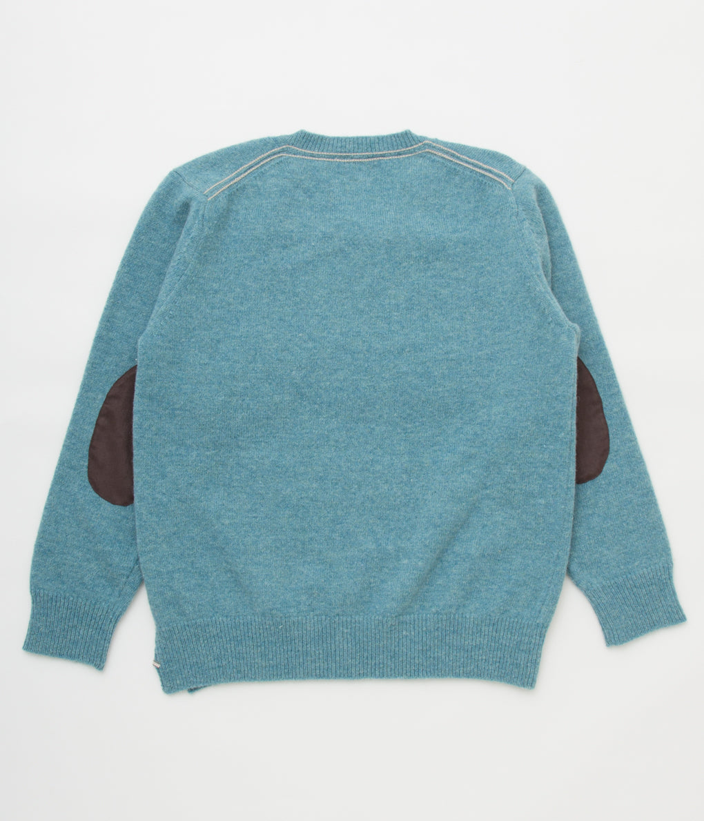 ANSNAM "CREWNECK KNIT with PATCH"(OASIS)