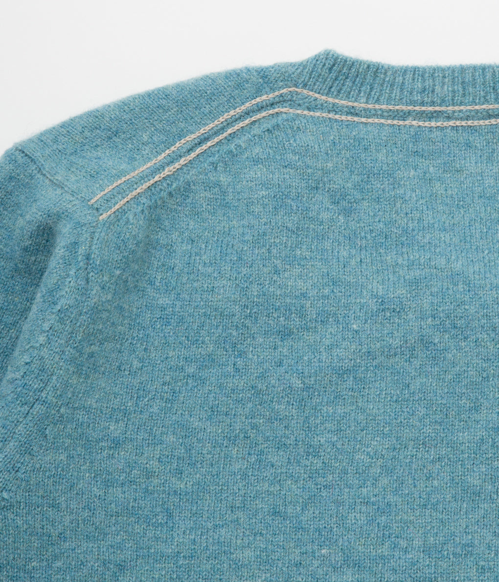 ANSNAM "CREWNECK KNIT with PATCH"(OASIS)
