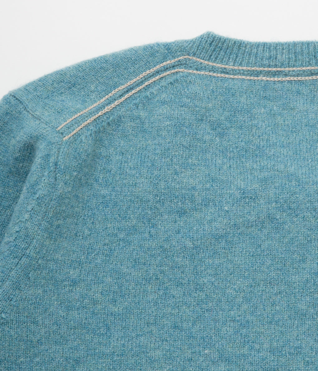 ANSNAM "CREWNECK KNIT with PATCH"(OASIS)