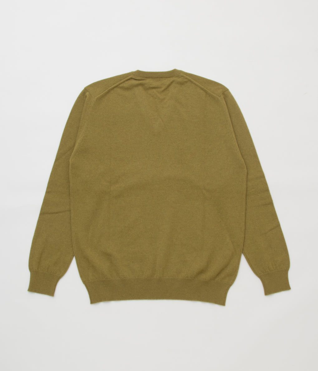 JOHNSTONS OF ELGIN"CLASSIC CASHMERE VEE NECK SWEATER"(HIGHLAND)