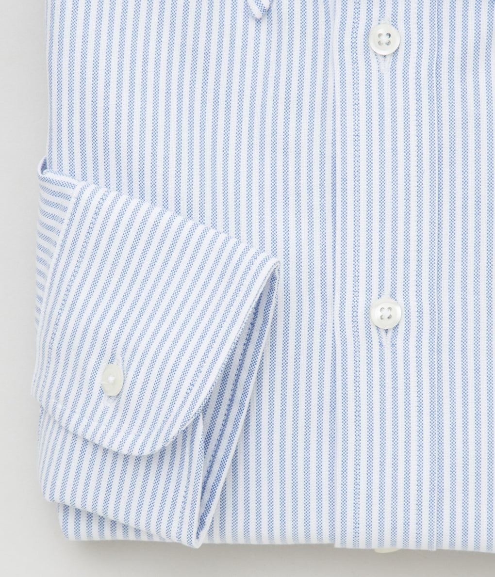 INDIVIDUALIZED SHIRTS "CANDY STRIPE (CLASSIC FIT BUTTON DOWN SHIRT)"(LIGHT BLUE)